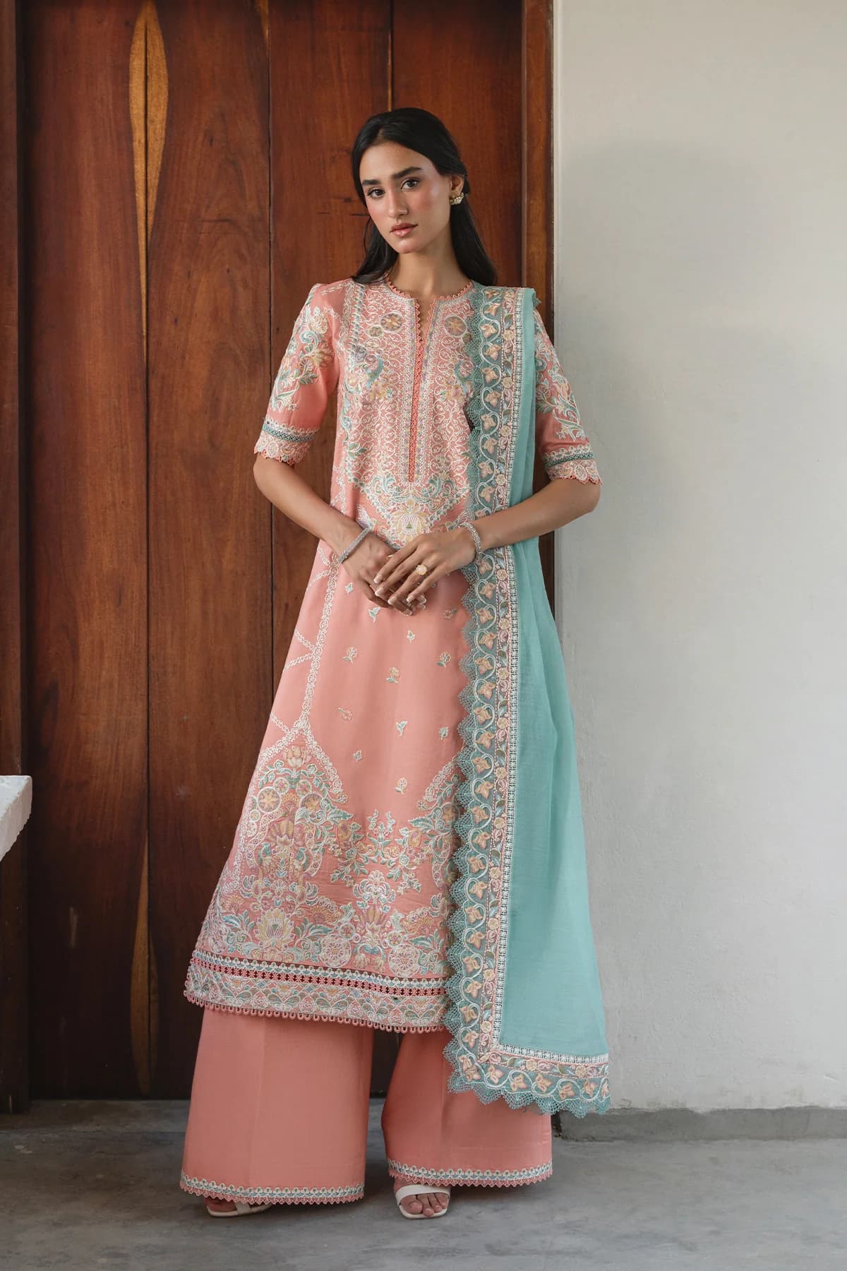 Ayzel Embroidered Lawn 26 Whisper Dove 3 PC