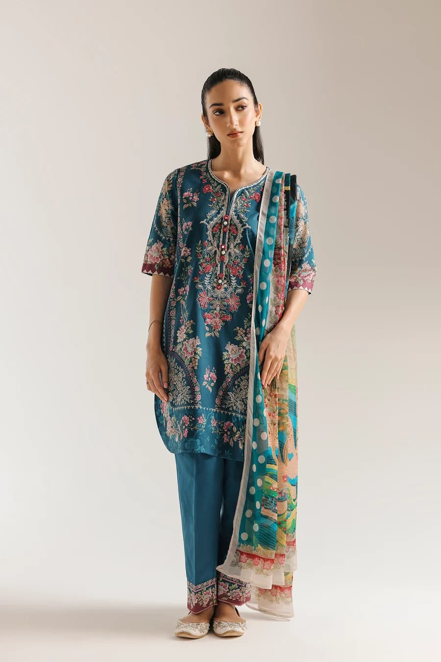 ETHNC Ocean Blue E0855 3PCs
