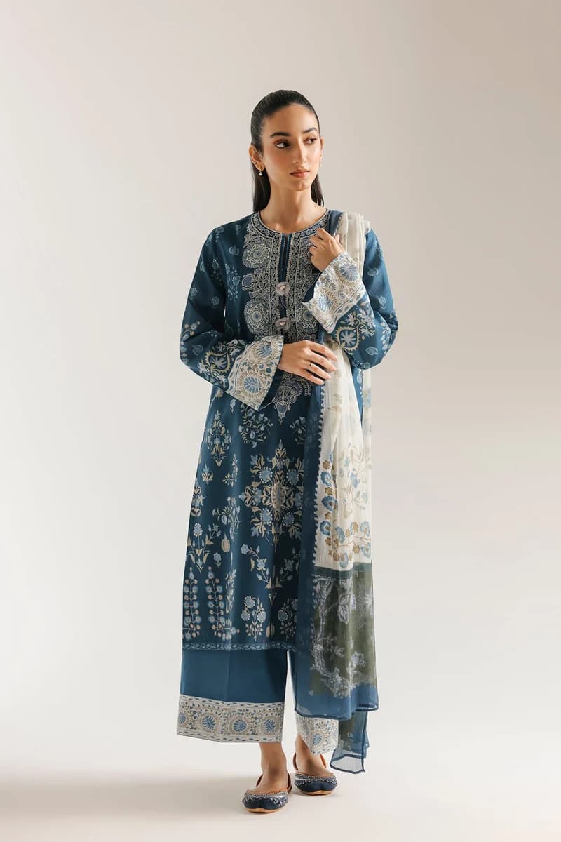 ETHNC Indigo Blue E0857 3PCs
