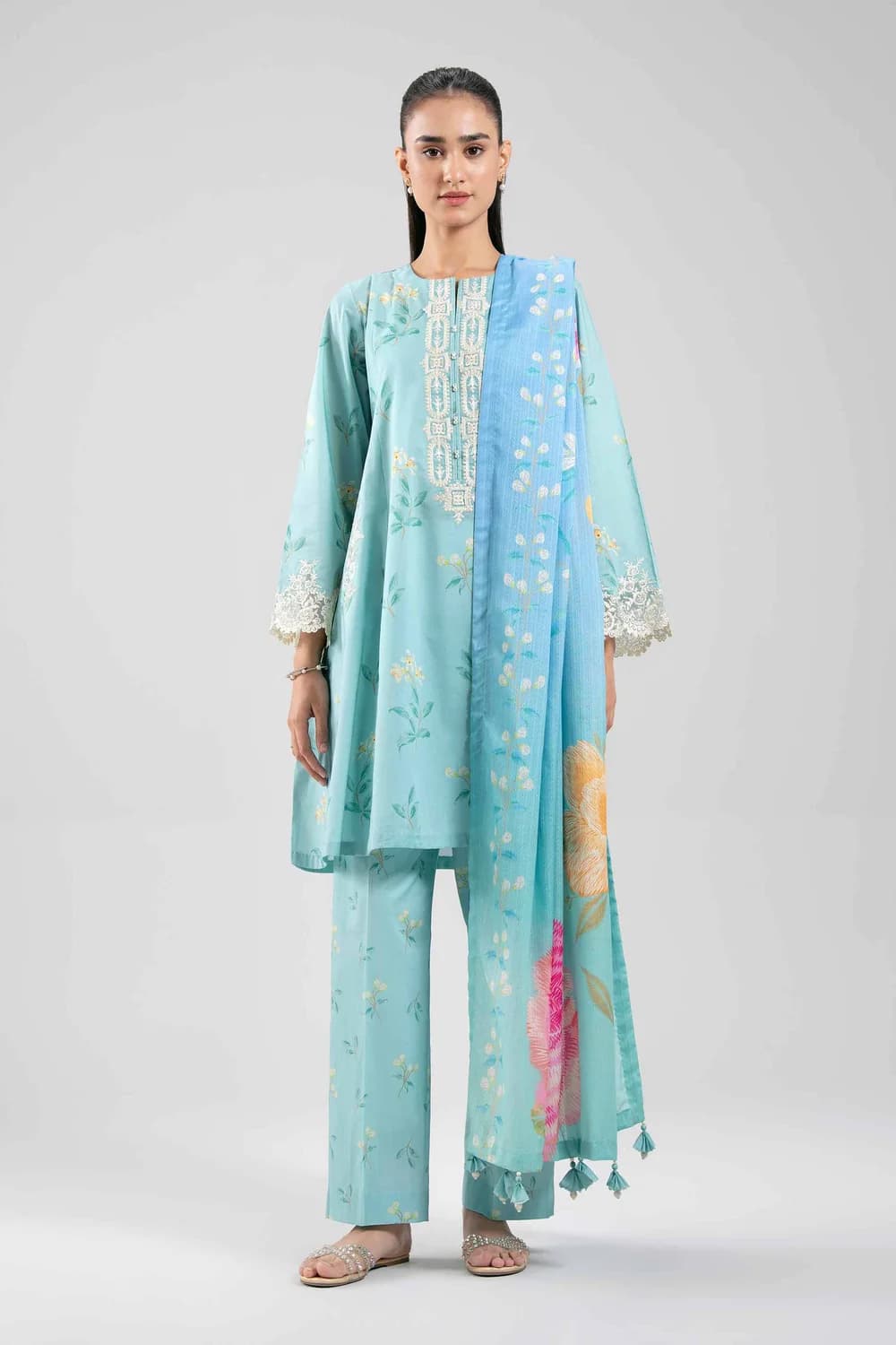 Nishat Unstitched 42601201 3 PC