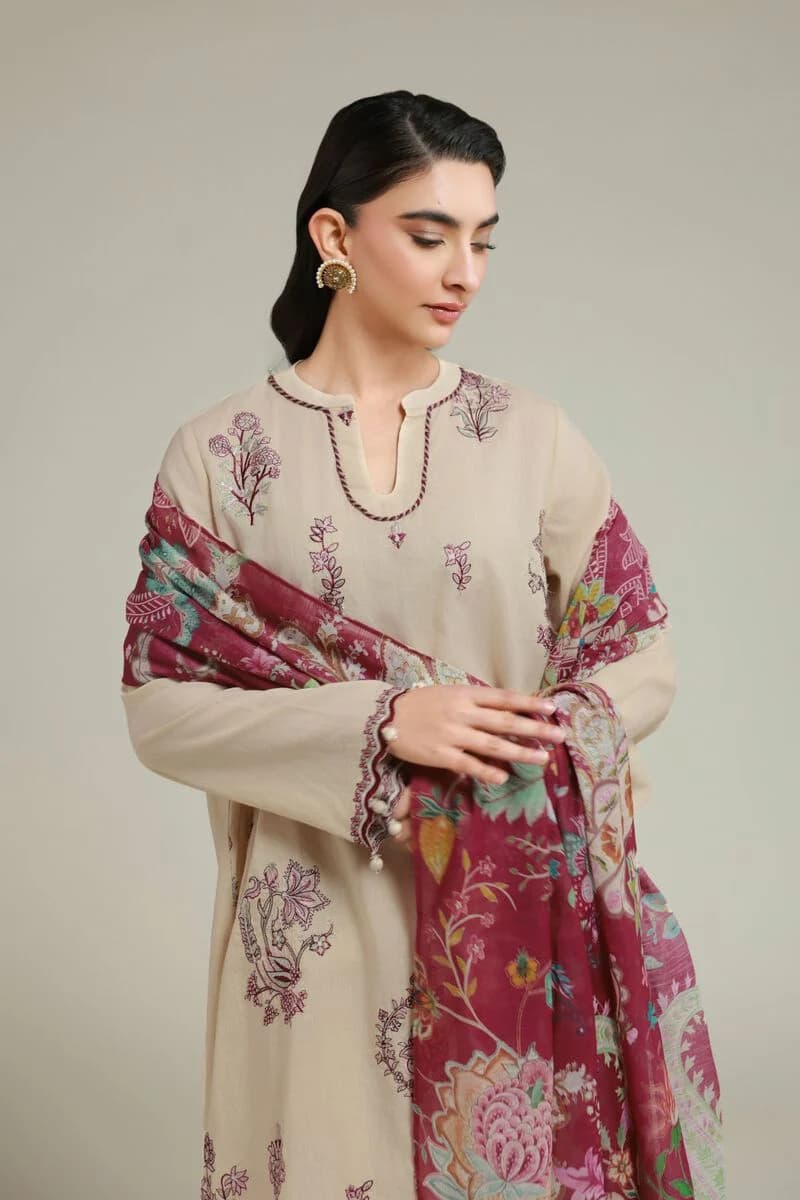 Khaadi Off White Beige 3 PC