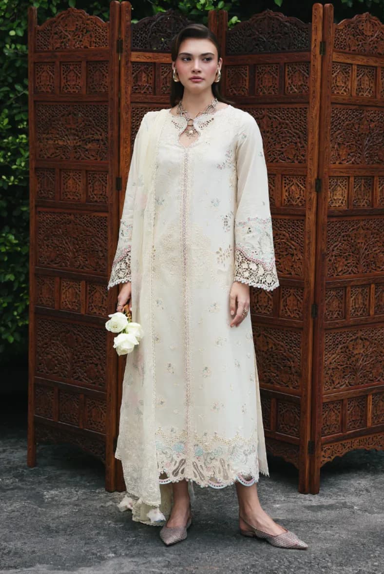 Qalamkar Q Line Lawn Drop 1 Savera 3 PC