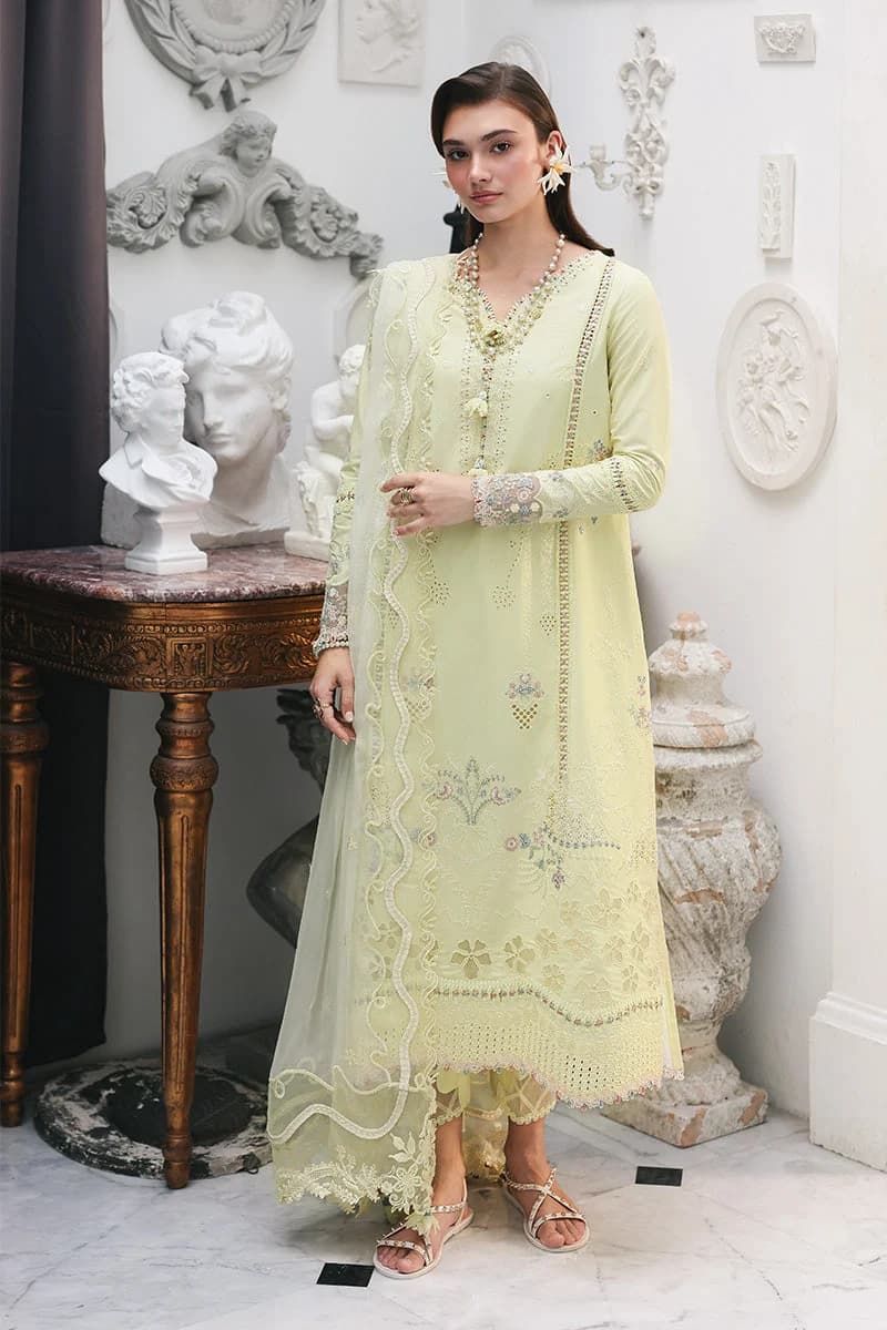 Qalamkar Q Line Lawn Drop 1 Moonstone 3 PC