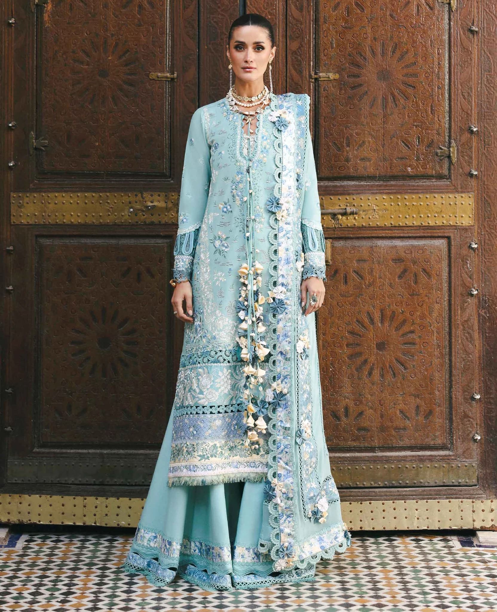 Republic Reine Eid Luxury Lawn D 3A 3 PC